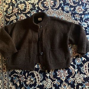 Babaa no.23 cardigan in earth